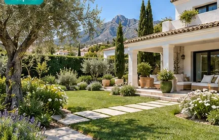 Jardín mediterráneo en Marbella